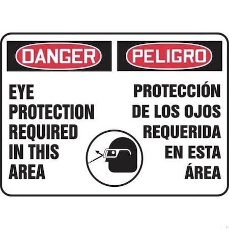 Accuform BILINGUAL SAFETY SIGN  SPANISH SBMPPE108VA SBMPPE108VA